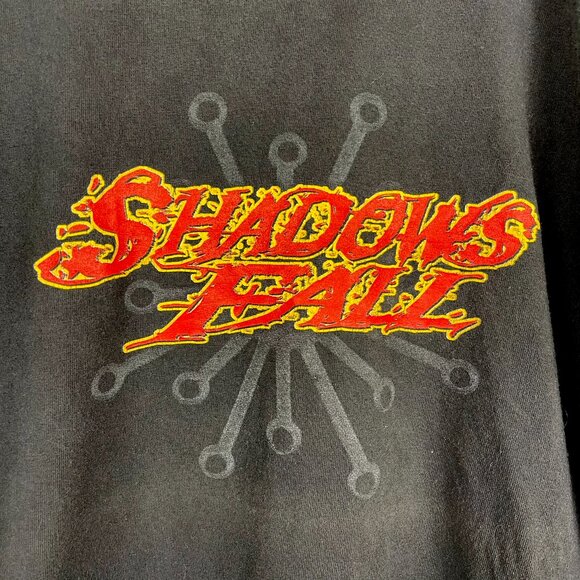 VINTAGE 2003 Shadows Fall T-Shirt SZ L The Art of Balance Metalcore Thrash Death - Picture 2 of 4